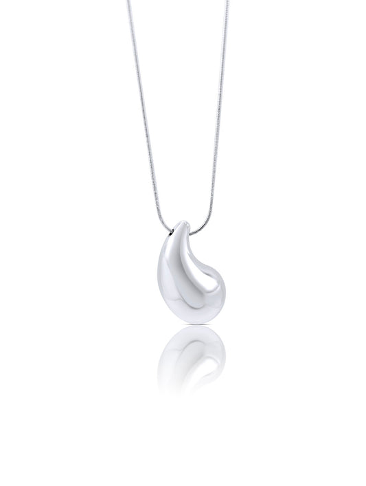 The Bold Drop Necklace | Silver