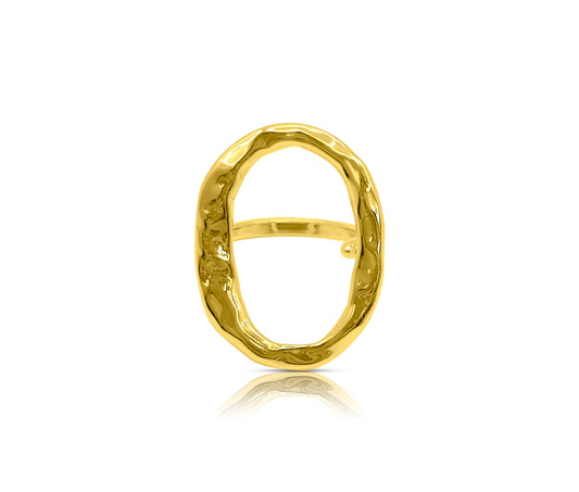 The Oval Bang Ring | 18K Gold