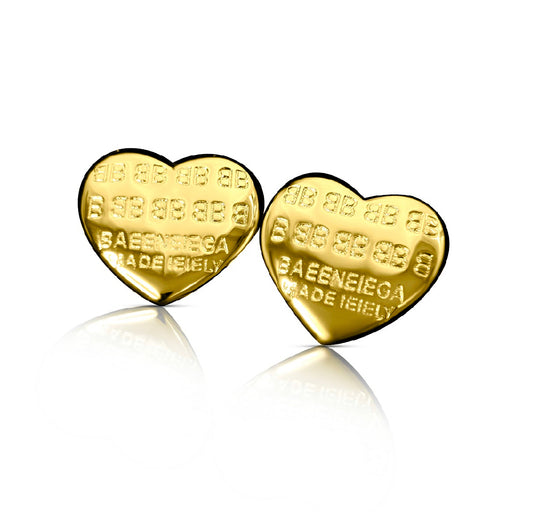 The BHeart Studs | 18k Gold
