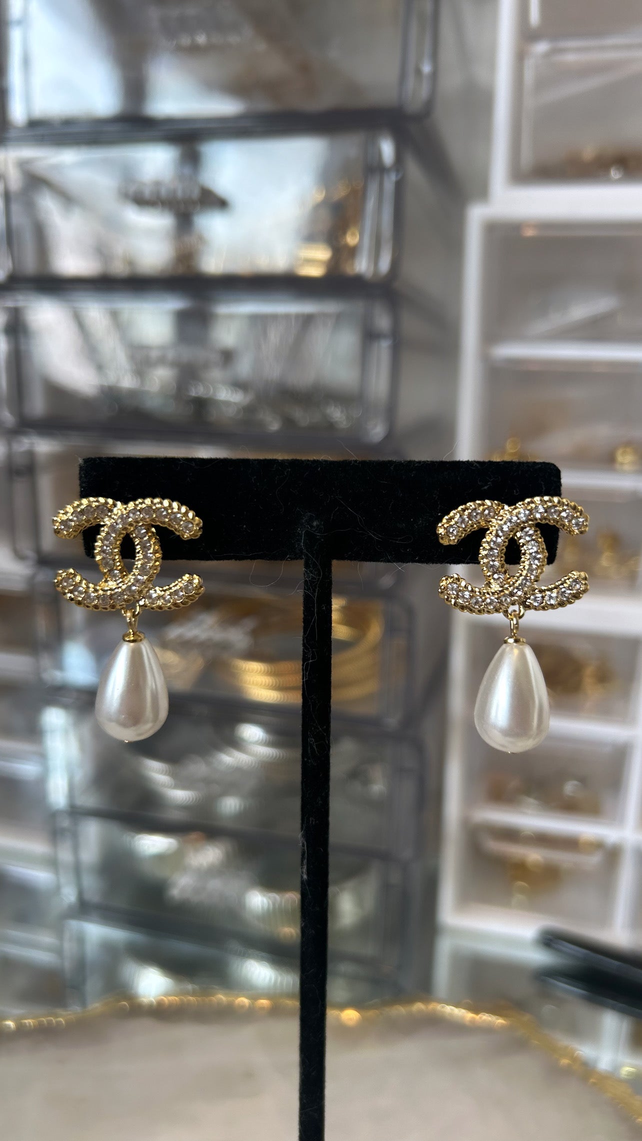 Pearl Drop Earrings | 18k Gold