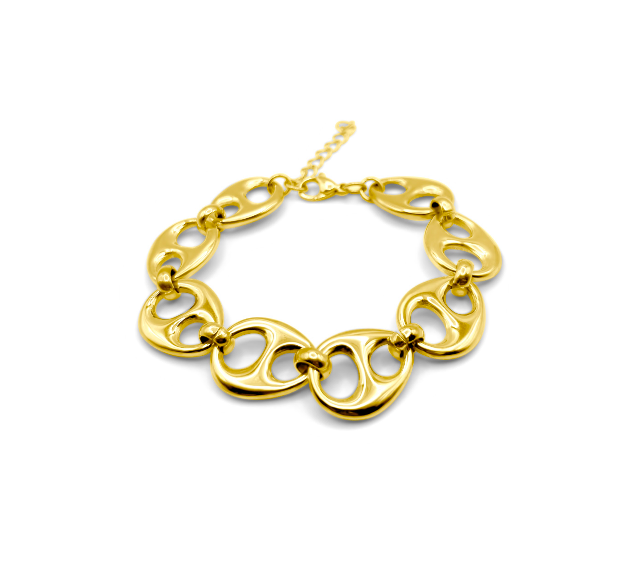 The Links Cage Bracelet/ 18k Gold Plated