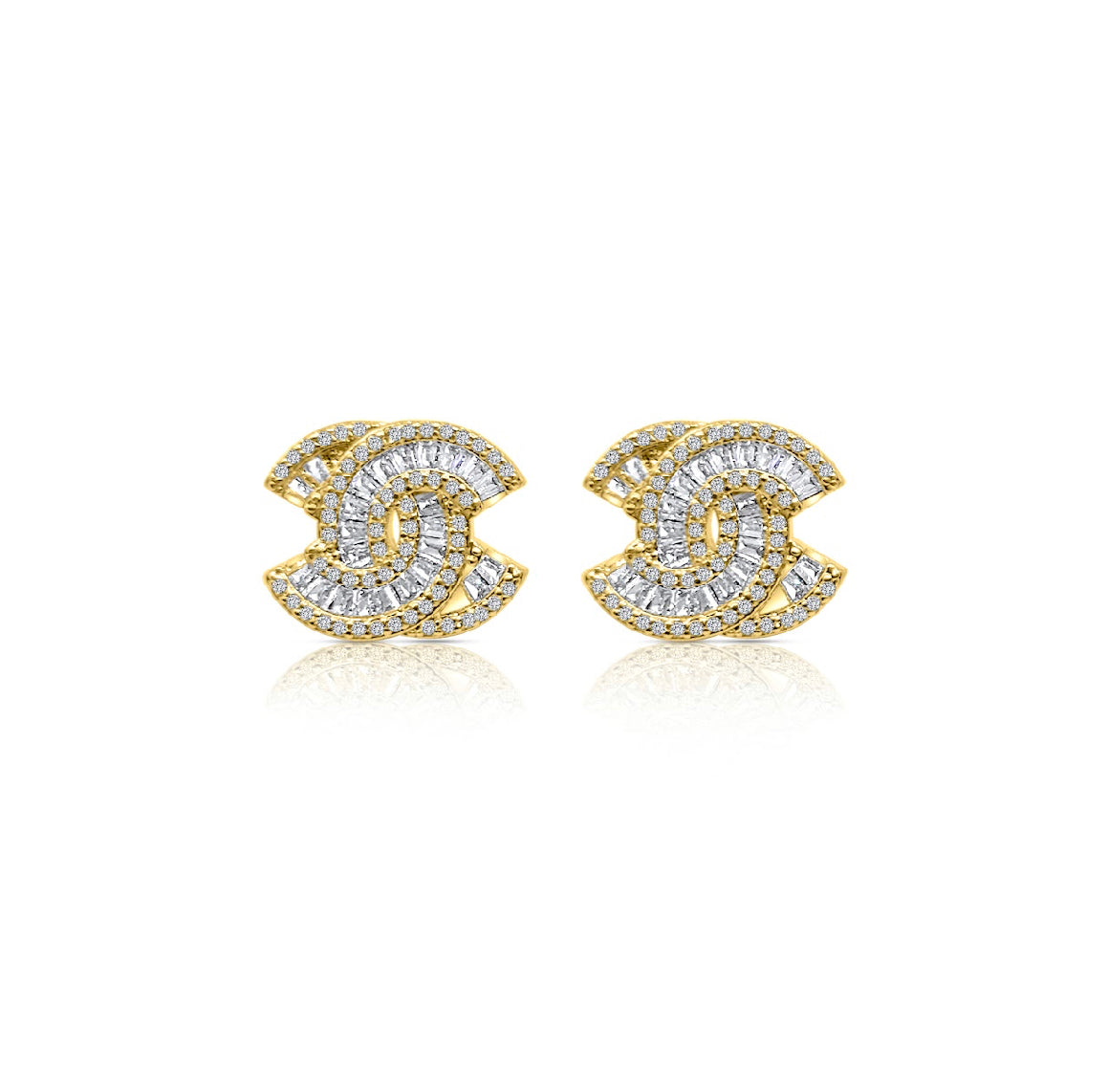 The Glam Studs | 18k Gold