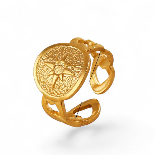 The Compass Ring | 18k Gold