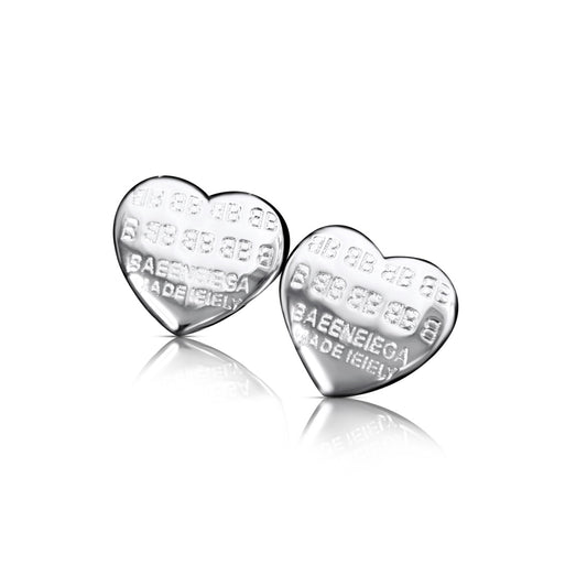 The BHeart Stud | Silver