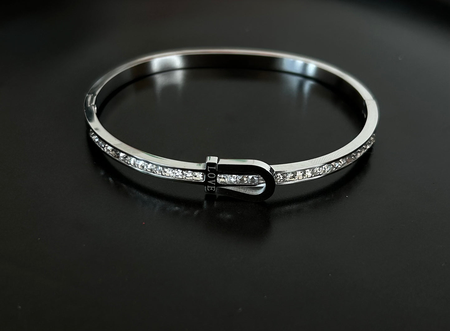 Eternal Love Bangle | Silver