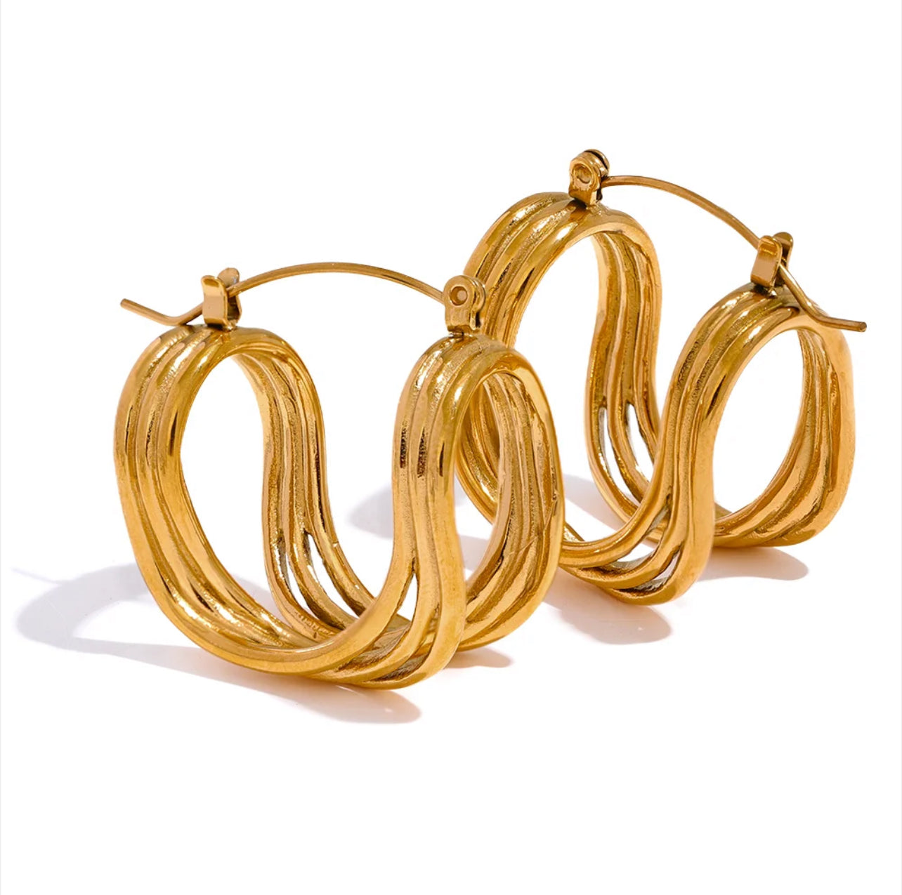 The Cascade Hoops | 18k Gold