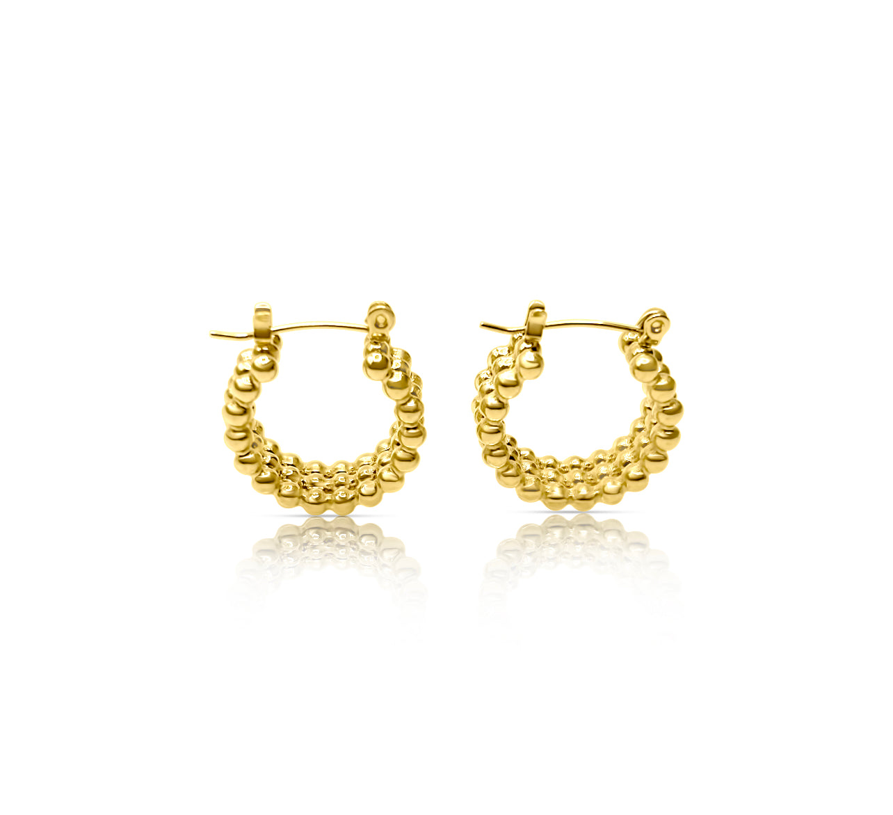 The Cherry Hoops | 18K Gold