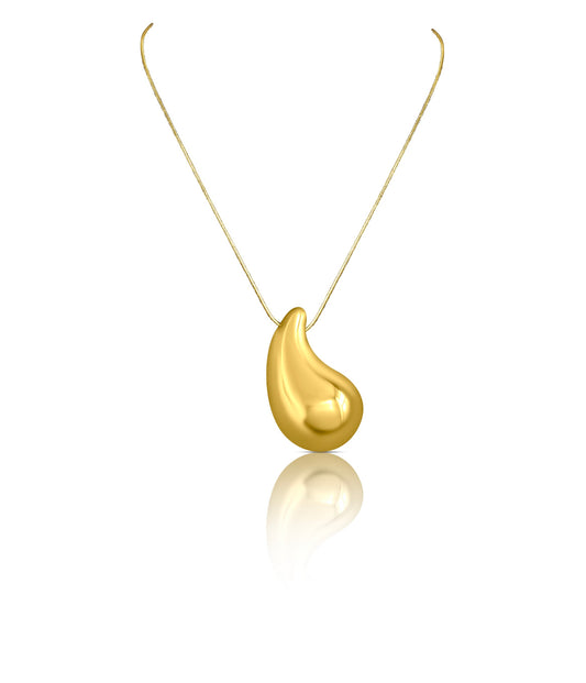 The Bold Drop Necklace | 18K Gold